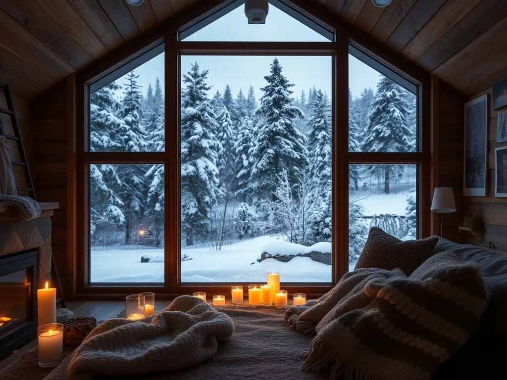 Solnedgang over fjell